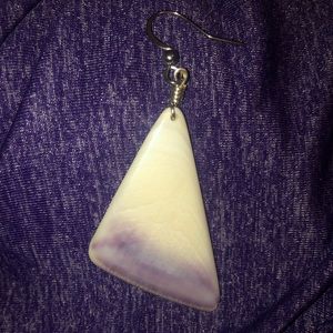 Single Wampum Earring